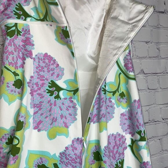 Laundry Shelli Segal Floral Strapless Feminine Romantic Mini Dress 4 - Picture 7 of 12